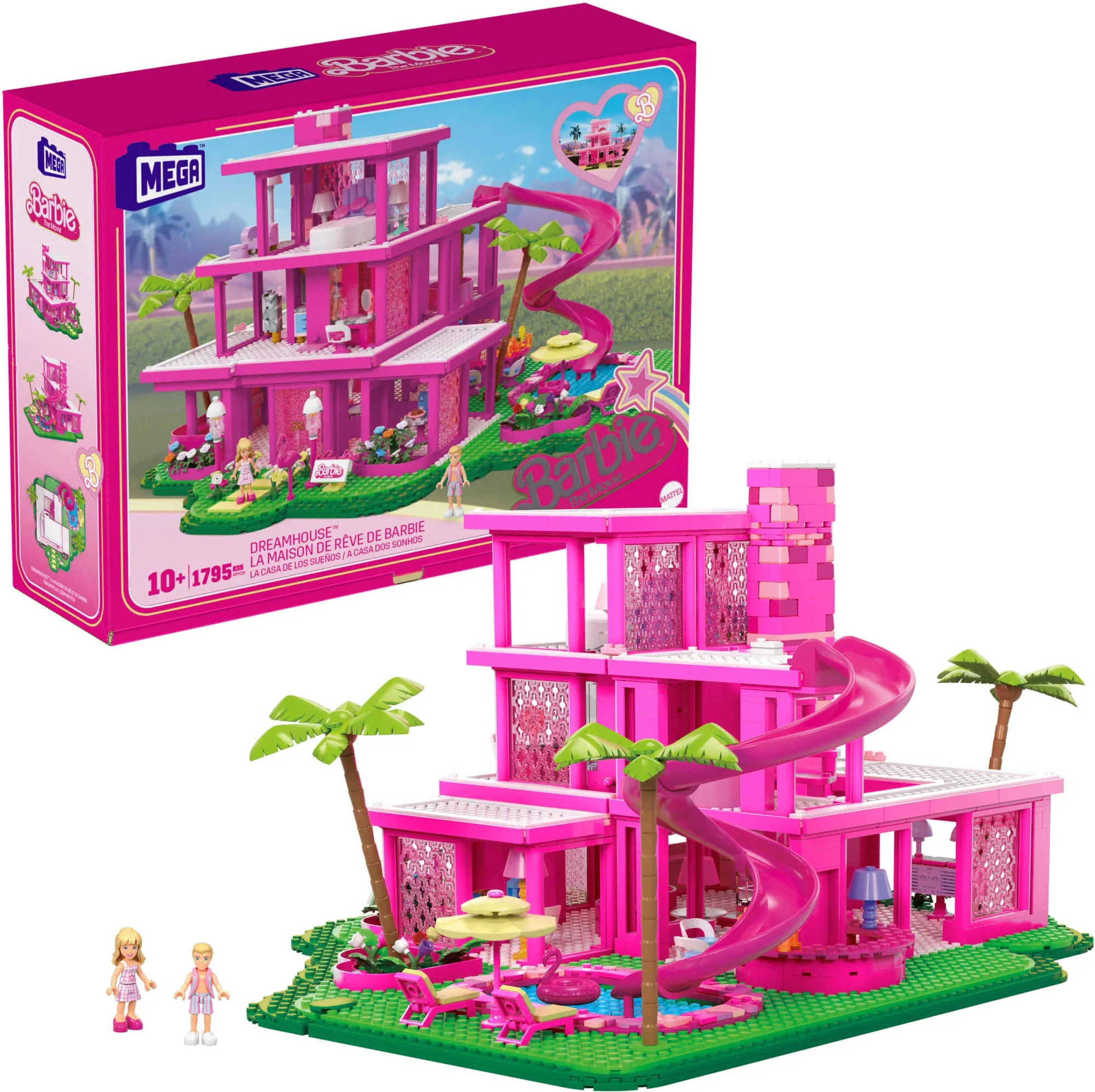 MEGA Construx - Barbie the Movie Replica Dreamhouse Building Kit For Collectors | Set HPH26
