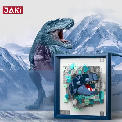 Glacier Adventure Stereoscopic Dinosaur Painting