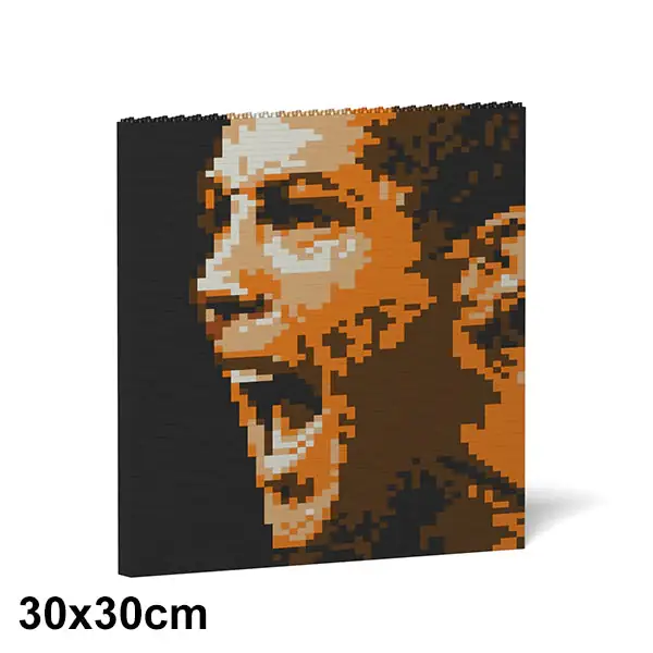 JEKCA Cristiano Ronaldo Brick Painting 01S • SCULPTOR BLOCKS