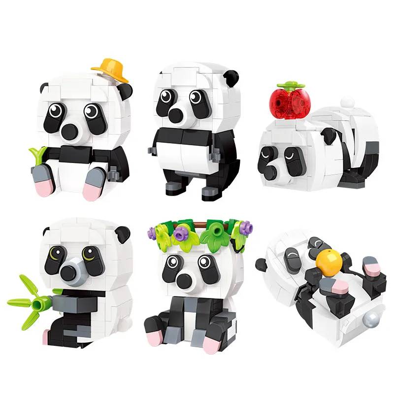 JIESTAR The Six Panda Toy Sets • Set 59094 • SetDB