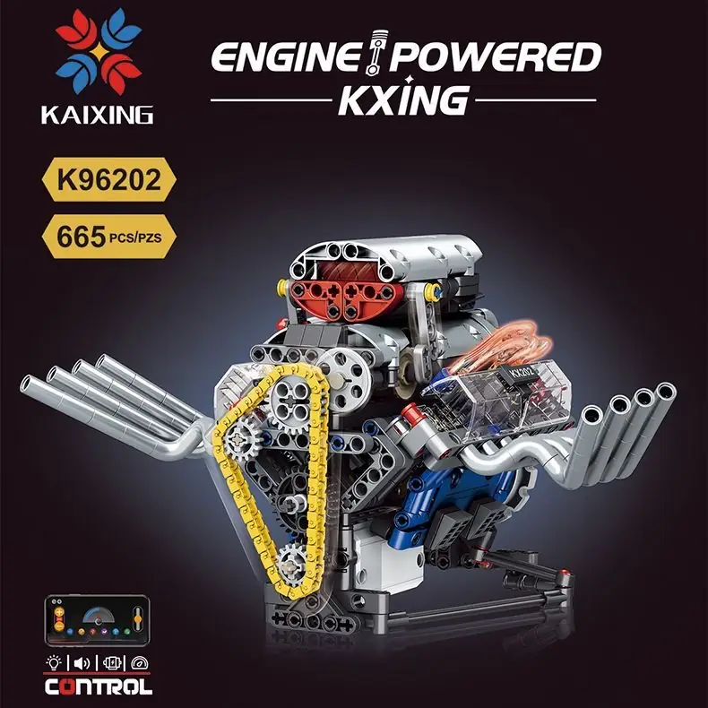KeeYee World Simulated V8 engine • Set K96202 • SetDB