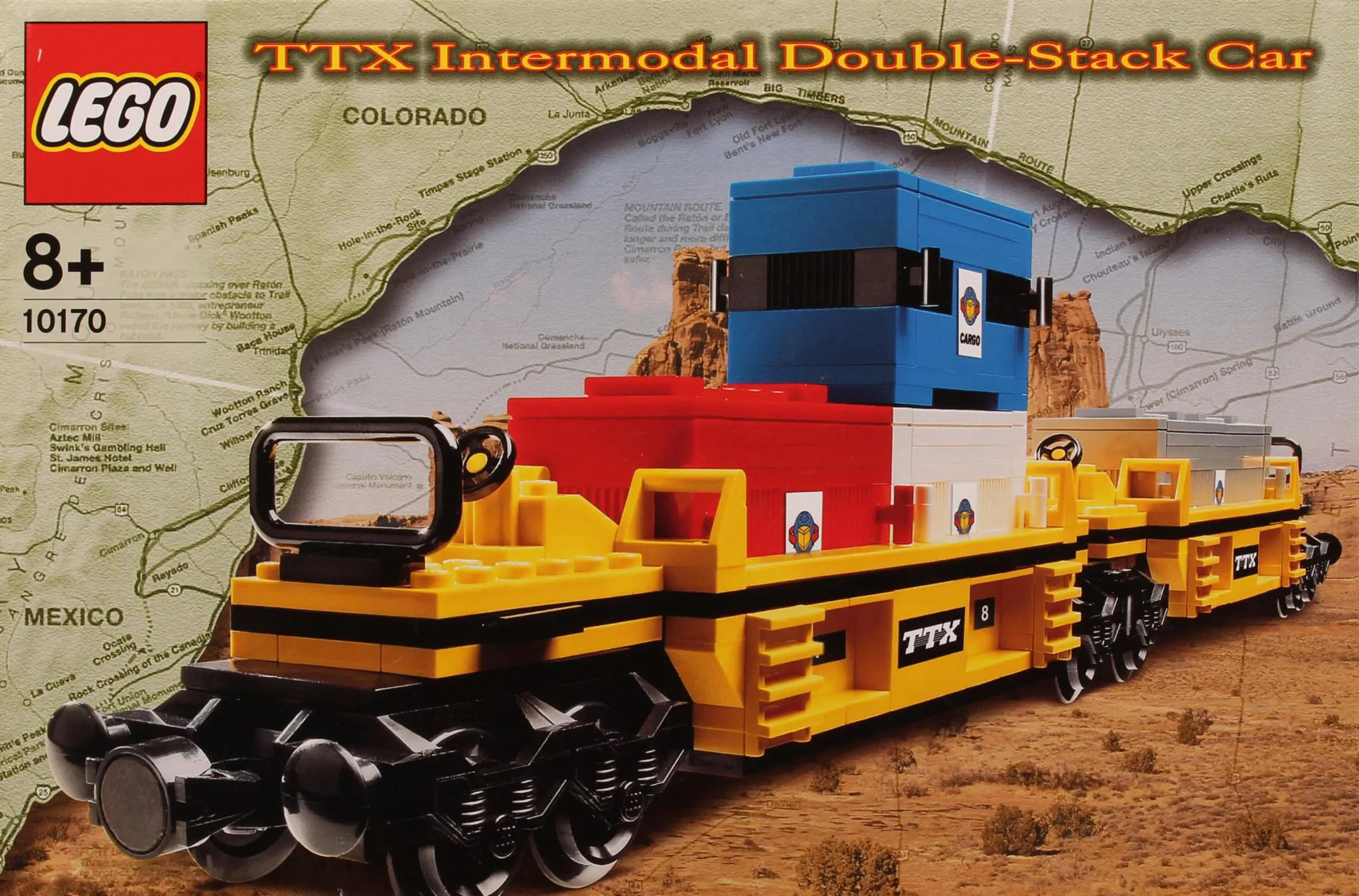 LEGO Trains TTX Intermodal Double Stack Car Set 10170