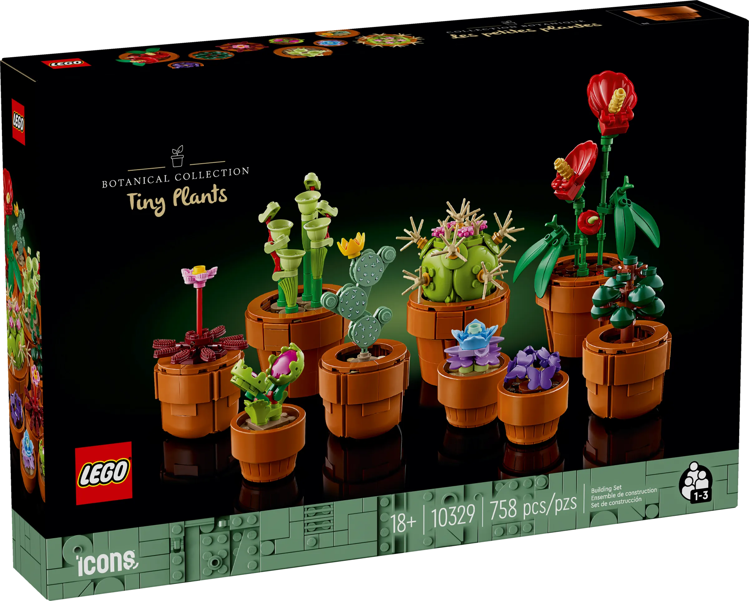 LEGO Icons Tiny Plants • Set 10329 • SetDB • Merlins Bricks