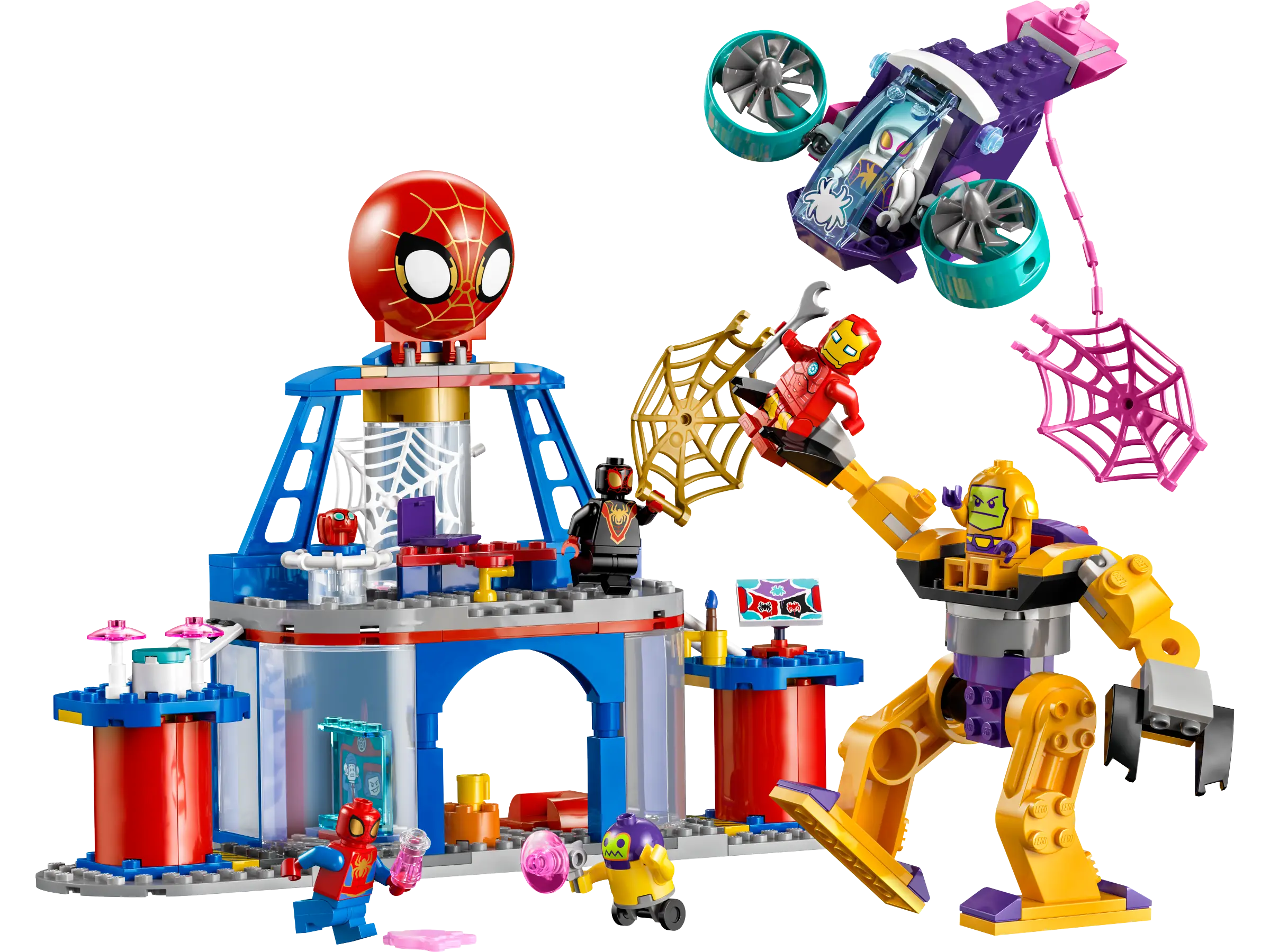 LEGO Marvel Spider Man Team Spidey Web Spinner Headquarters