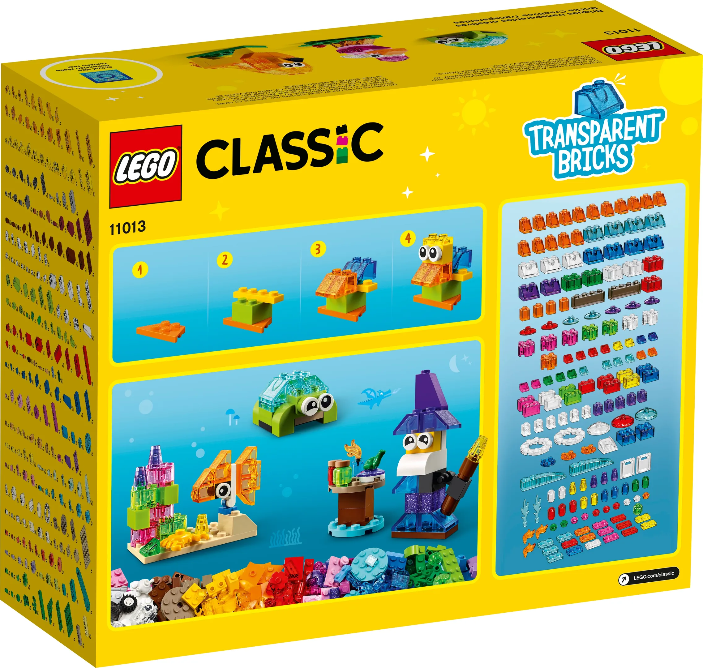 LEGO Classic Creative Transparent Bricks Set 11013 SetDB