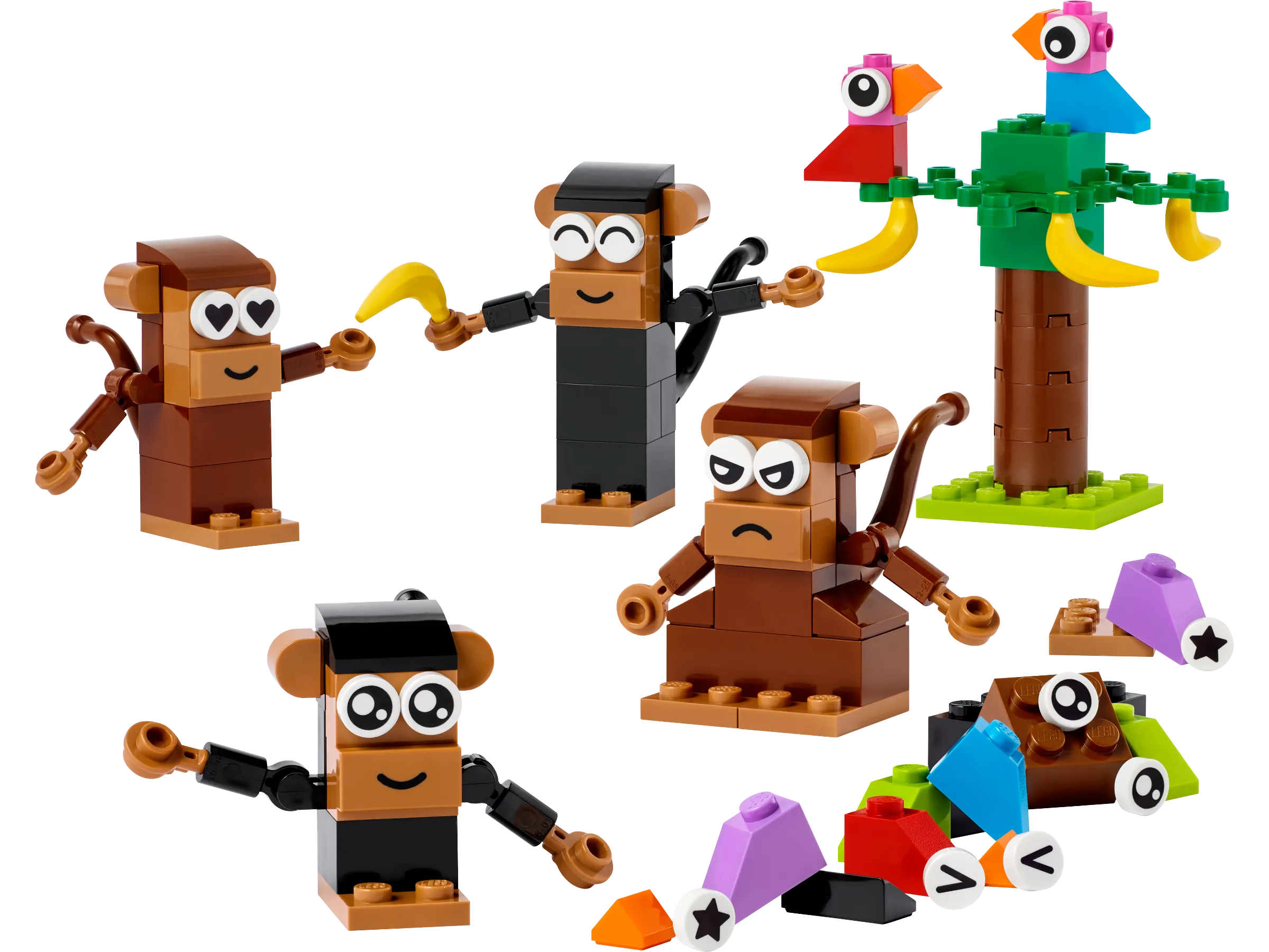 LEGO Classic Affen Kreativ-Bauset • Set 11031 • SetDB | Konstruktionsspielzeug