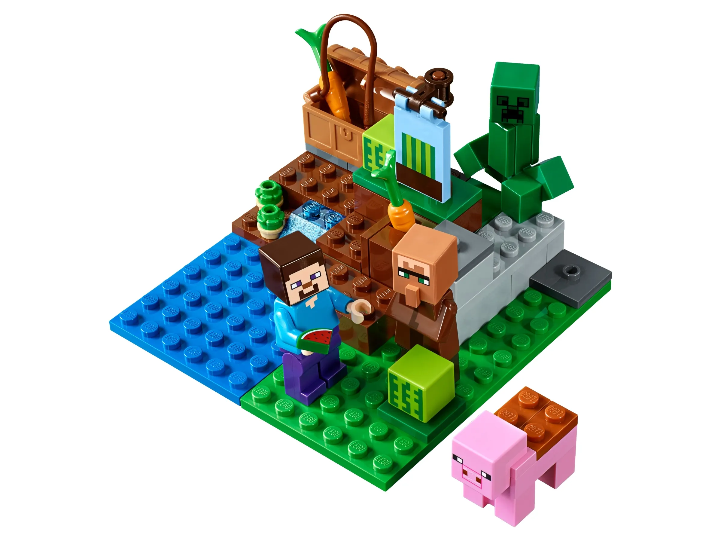 Lego Minecraft Villager Reddish Brown Minifigure 21138 21128