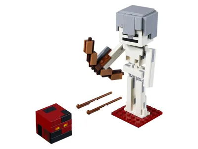 Minecraft™ BigFig Skelett mit Magmawürfel