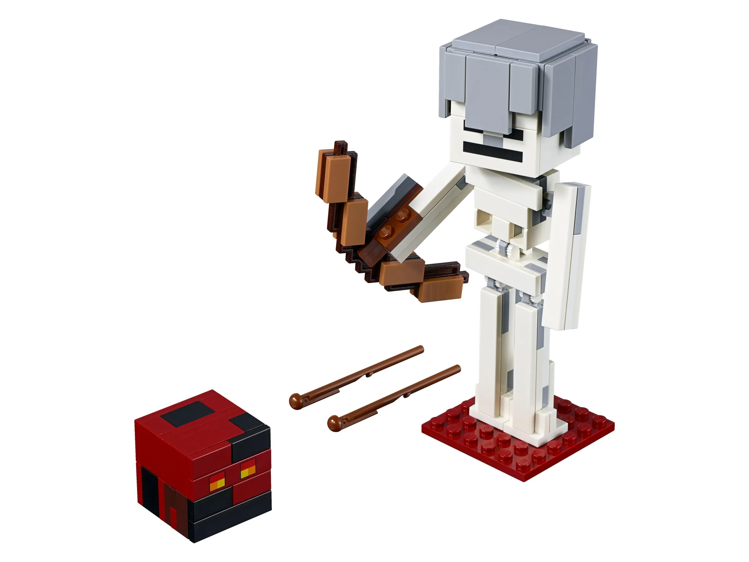 Minecraft™ BigFig Skelett mit Magmawürfel Gallery