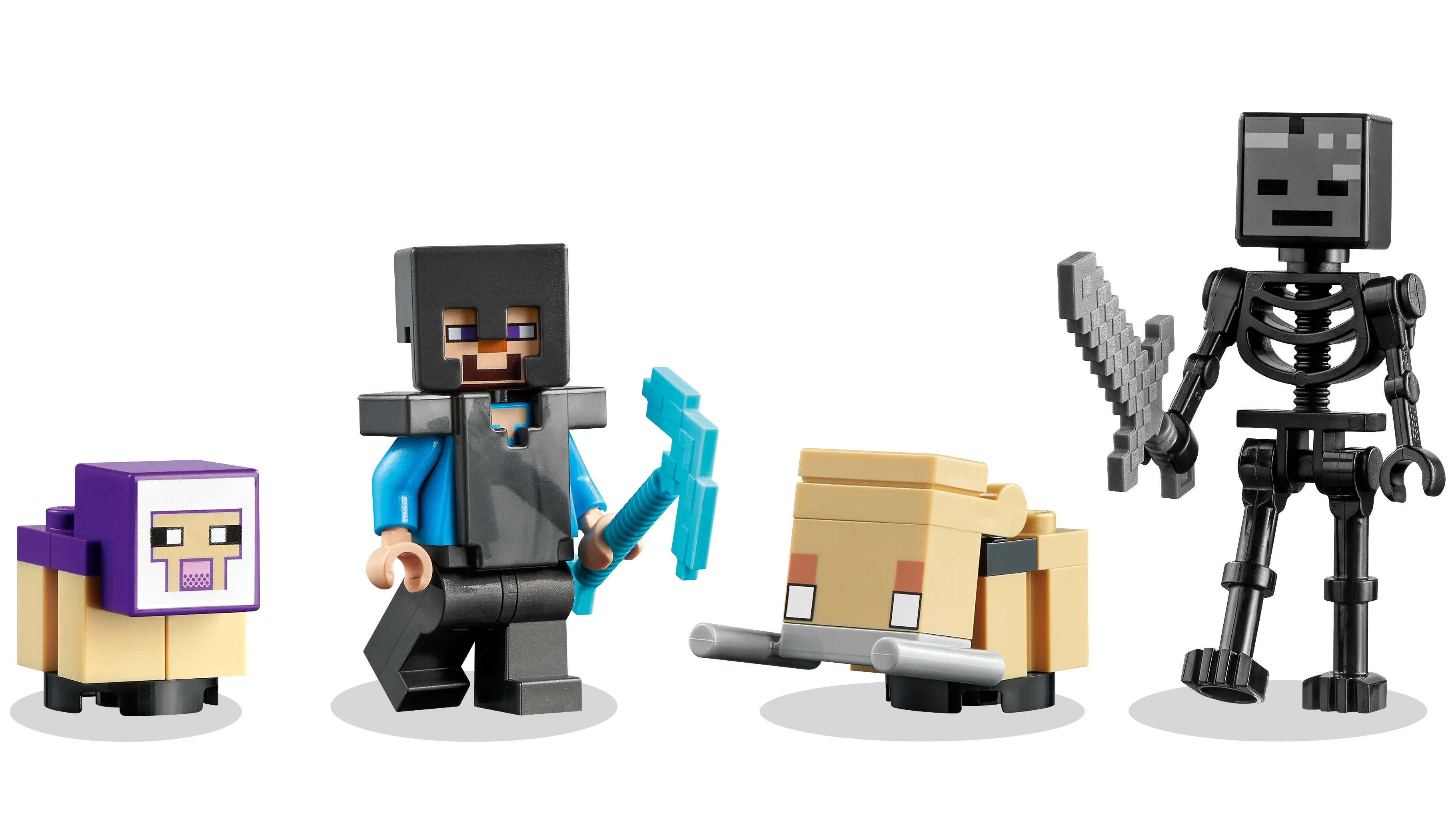 Wither Skeleton LEGO Minecraft Minifigure 21154 21126 21139 21172 Straight  Arms