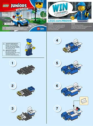 LEGO Juniors Polizeiauto mit Ampel • Set 30339 • SetDB