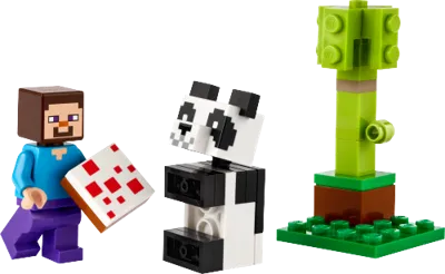 Minecraft™ Steve mit Baby-Panda