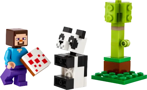 Minecraft™ Steve mit Baby-Panda Gallery