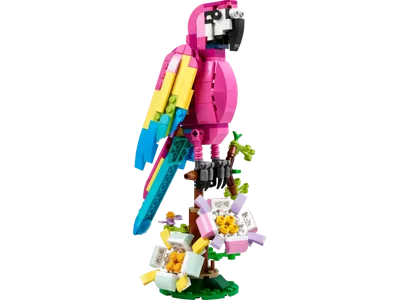 Creator Exotischer pinkfarbener Papagei