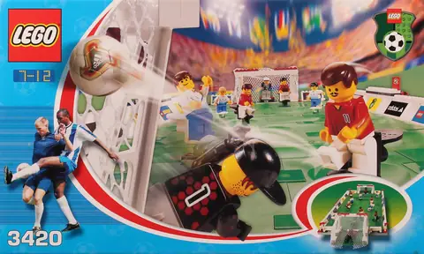 LEGO Sports Soccer Player Red and White Team with Number 4