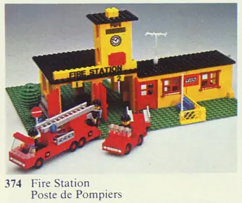 Old lego fire station sales