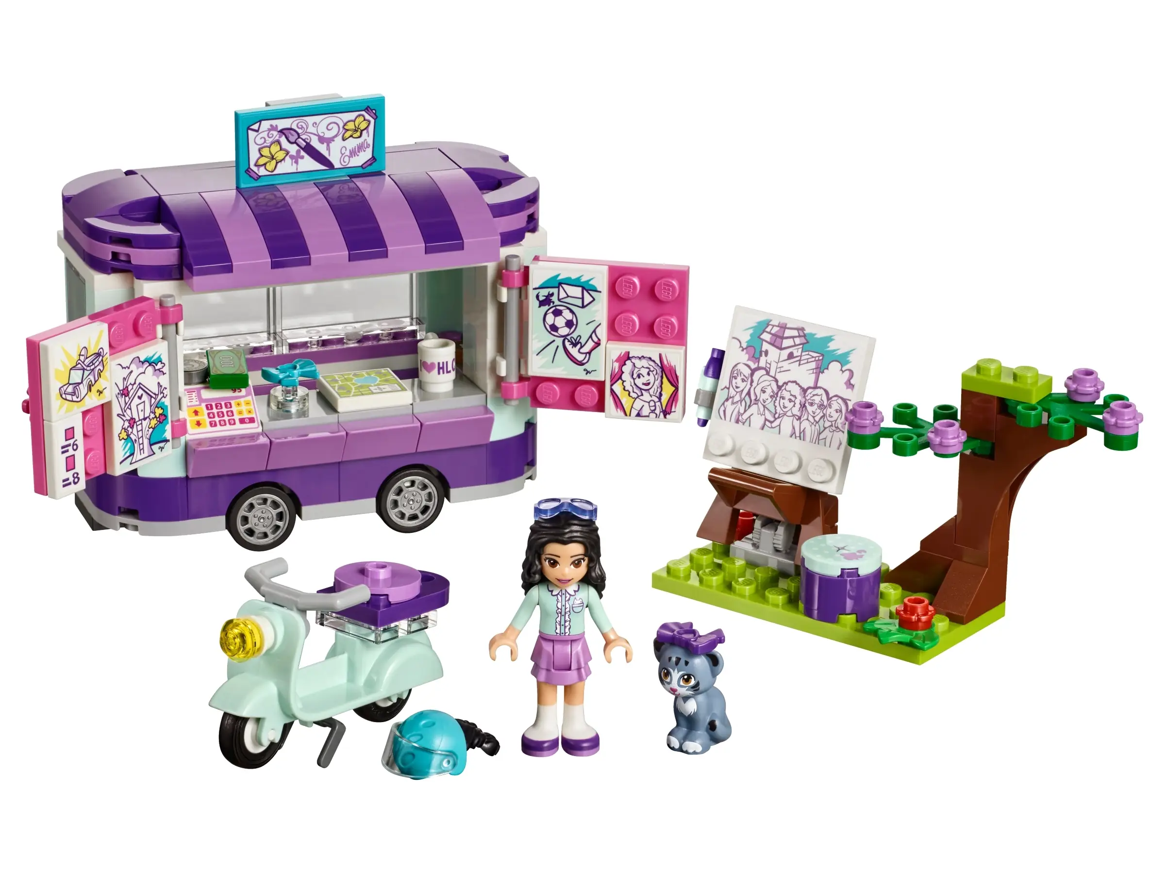 LEGO Friends Emmas rollender Kunstkiosk • Set 41332 • SetDB