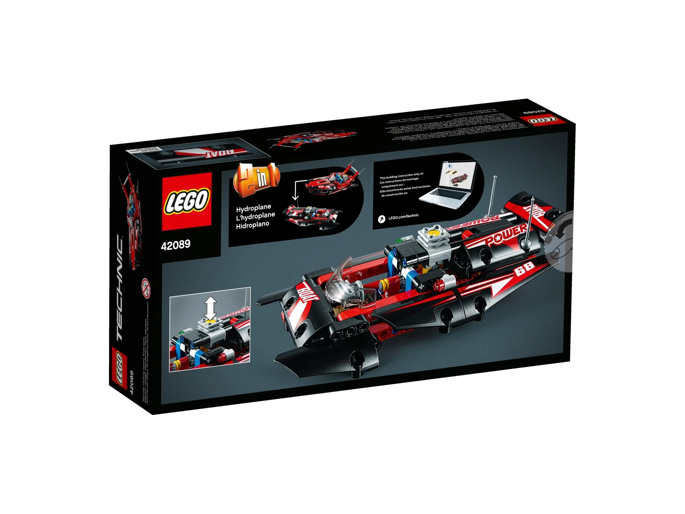 LEGO Technic Power Boat • Set 42089 • SetDB • Merlins Bricks