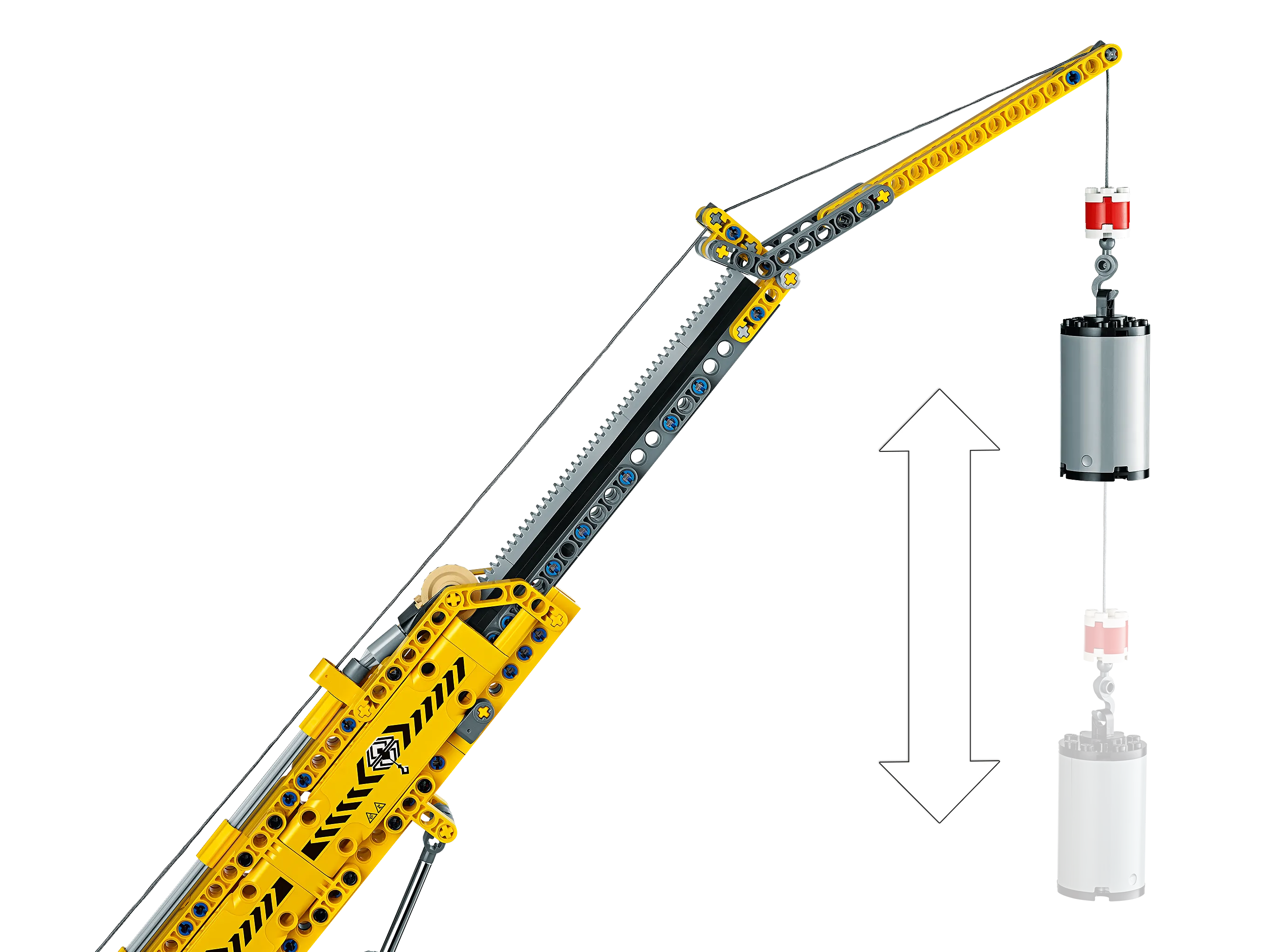 Tower crane hook travelling – Technic Brick Constructions