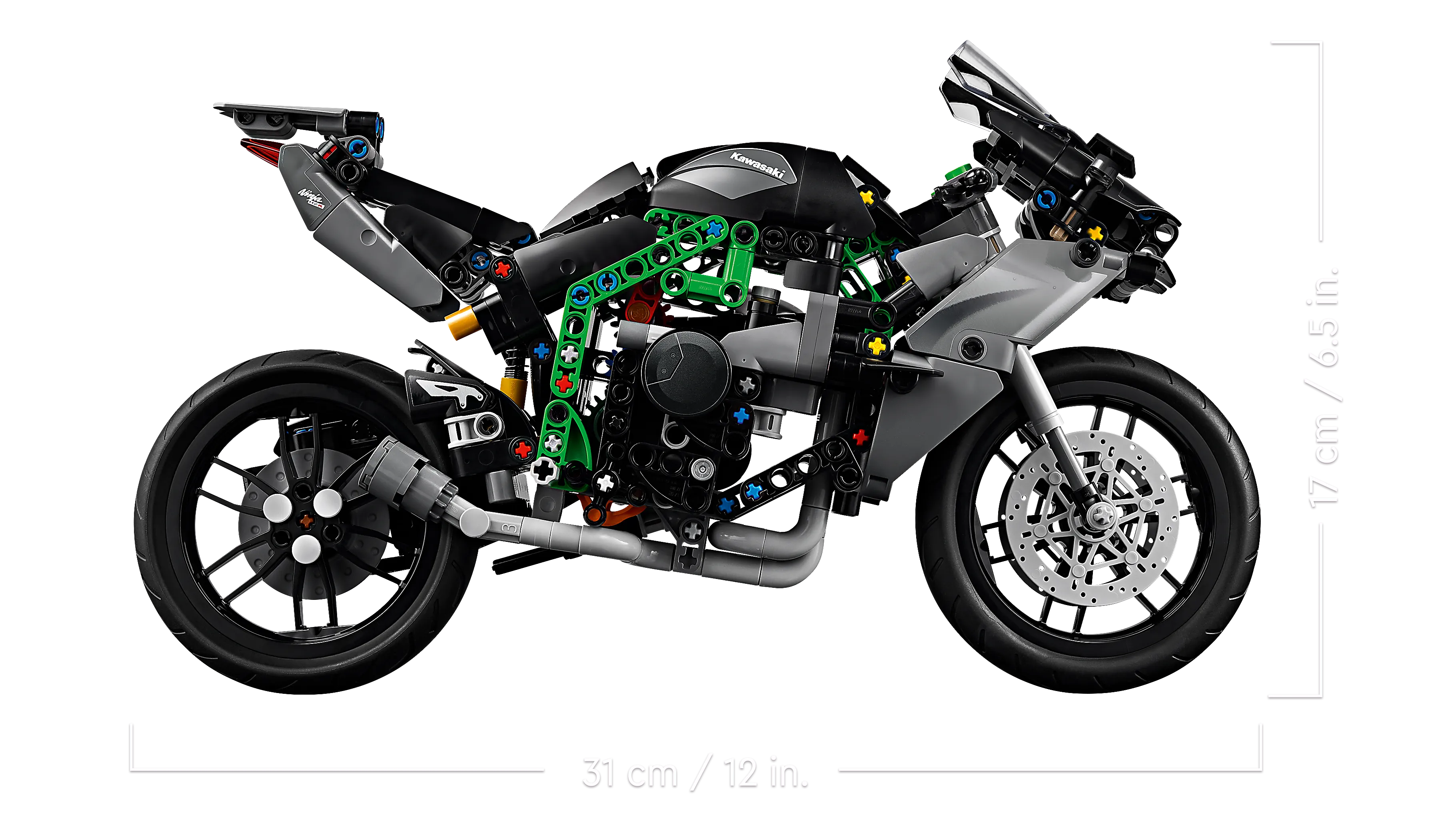 パーツ HK LEGO® Technic Kawasaki Ninja H2R Motorrad 42170 - Spar Toys