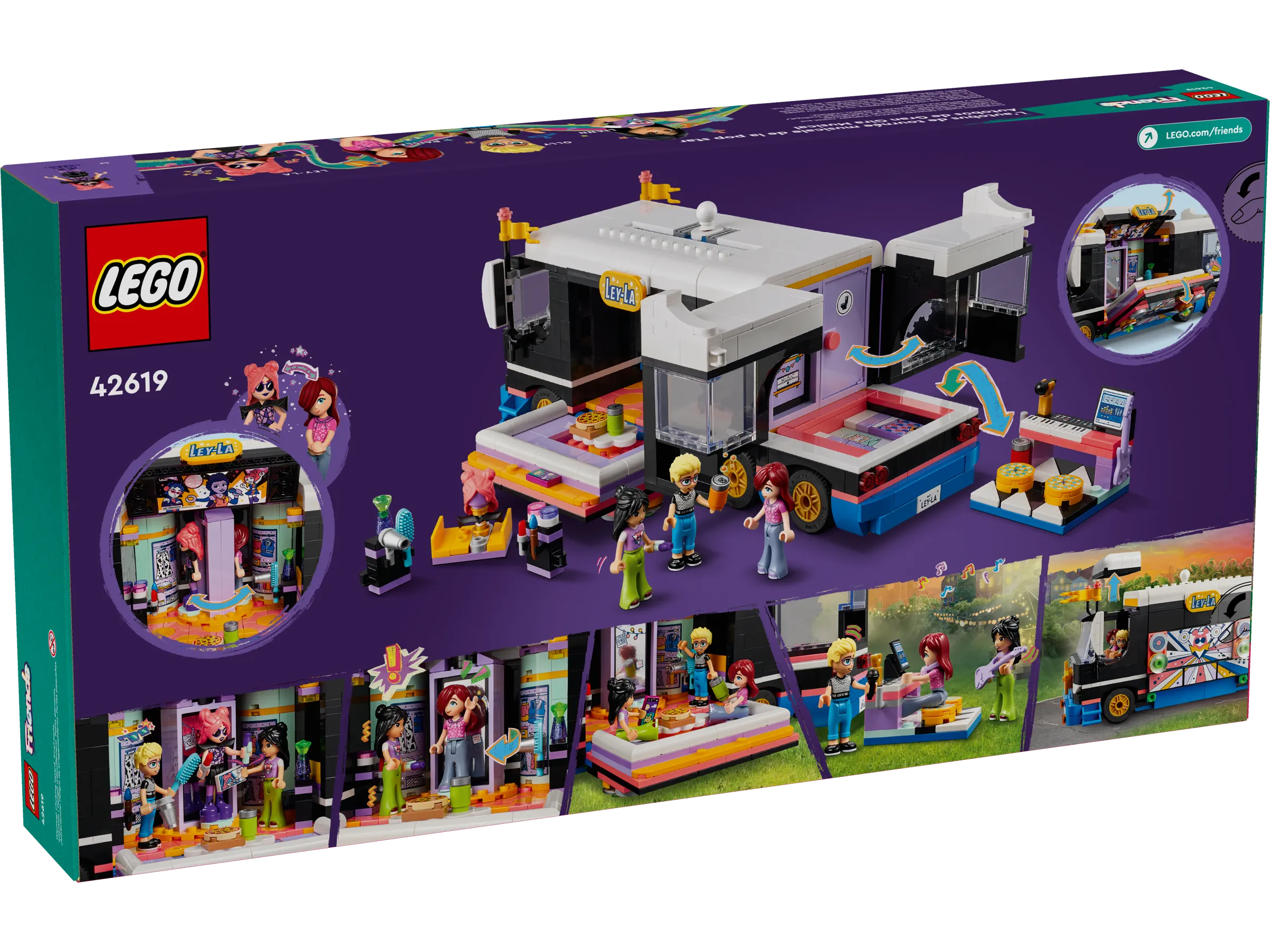 LEGO Friends Pop Star Music Tour Bus Set 42619 SetDB