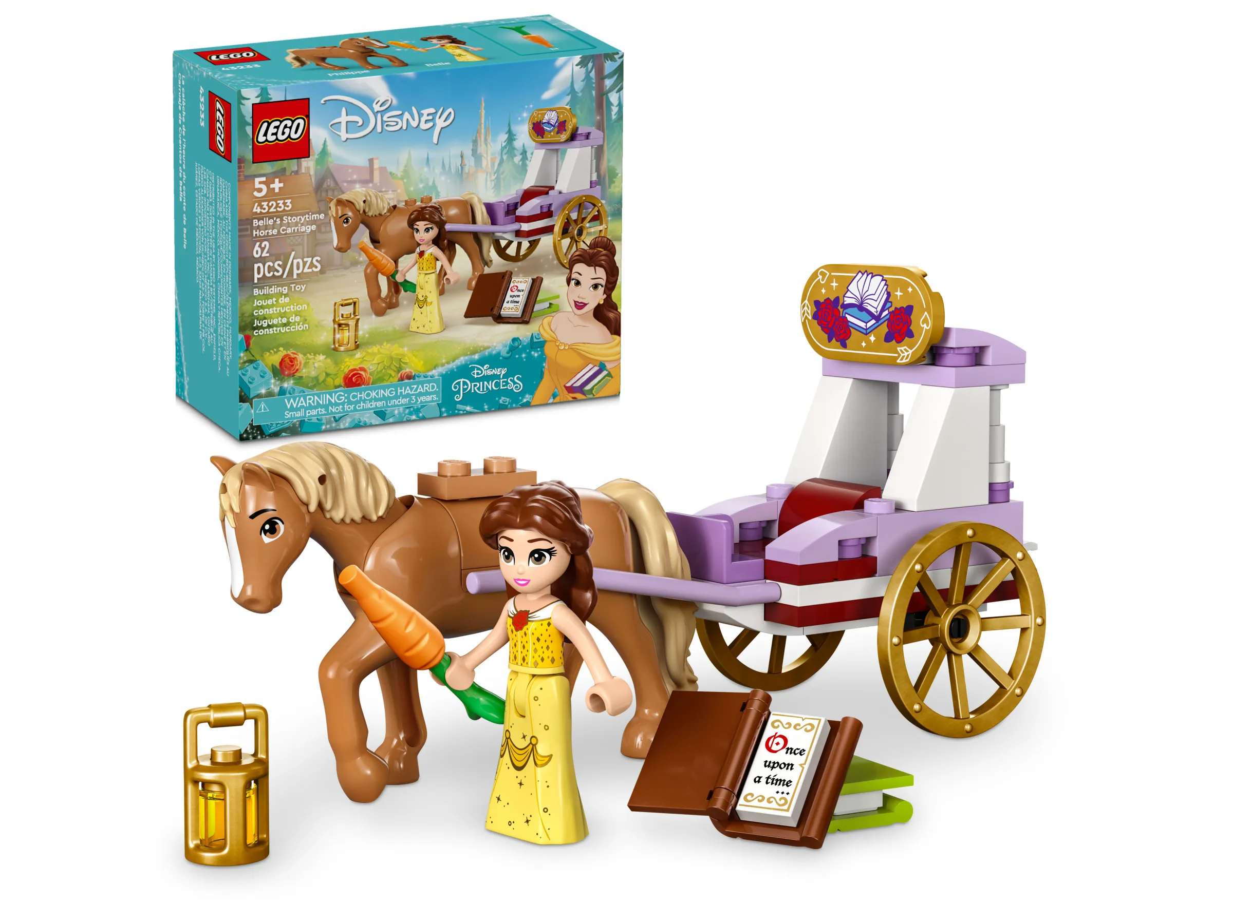LEGO Disney Belle s Storytime Horse Carriage Set 43233