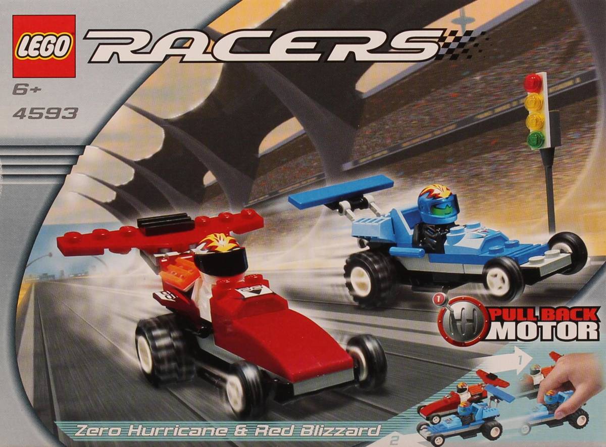 LEGO Racers Zero Hurricane & Red Blizzard • Set 4593