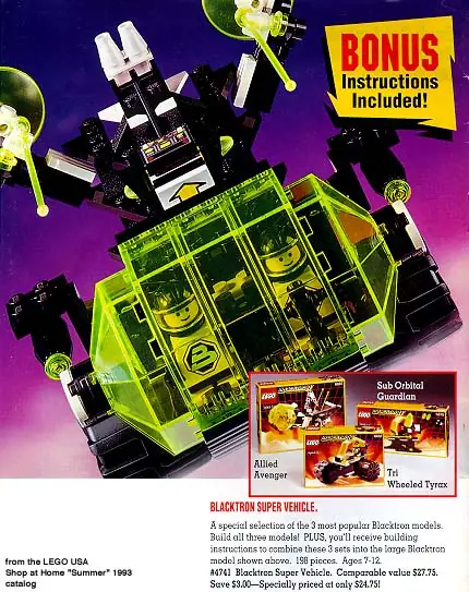 Lego space blacktron online sets