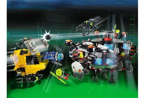 LEGO Alpha Team Ogel Underwater Base and AT Sub • Set 4795