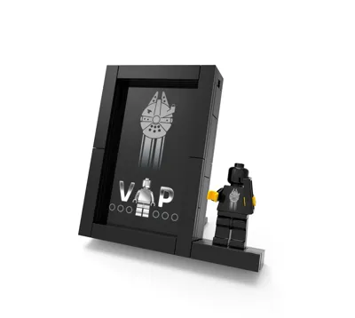 Star Wars™ Free Exclusive LEGO™ Black Card Display Stand