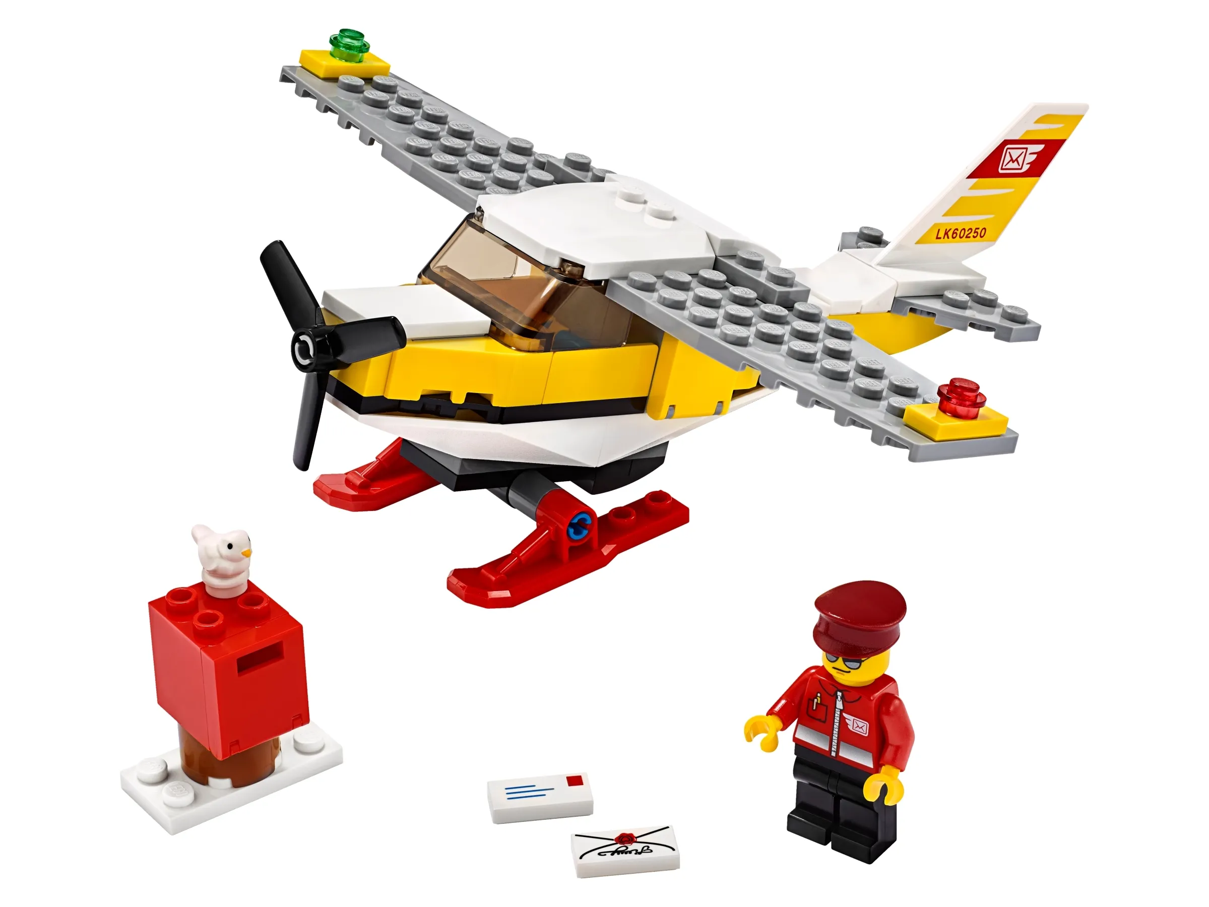 LEGO City Post-Flugzeug • Set 60250 • SetDB • Merlins Steine