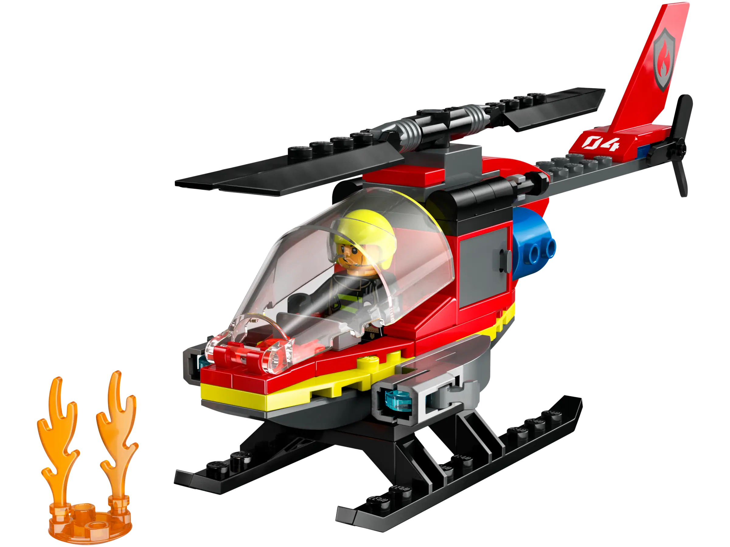 LEGO City Fire Rescue Helicopter Set 60411 SetDB