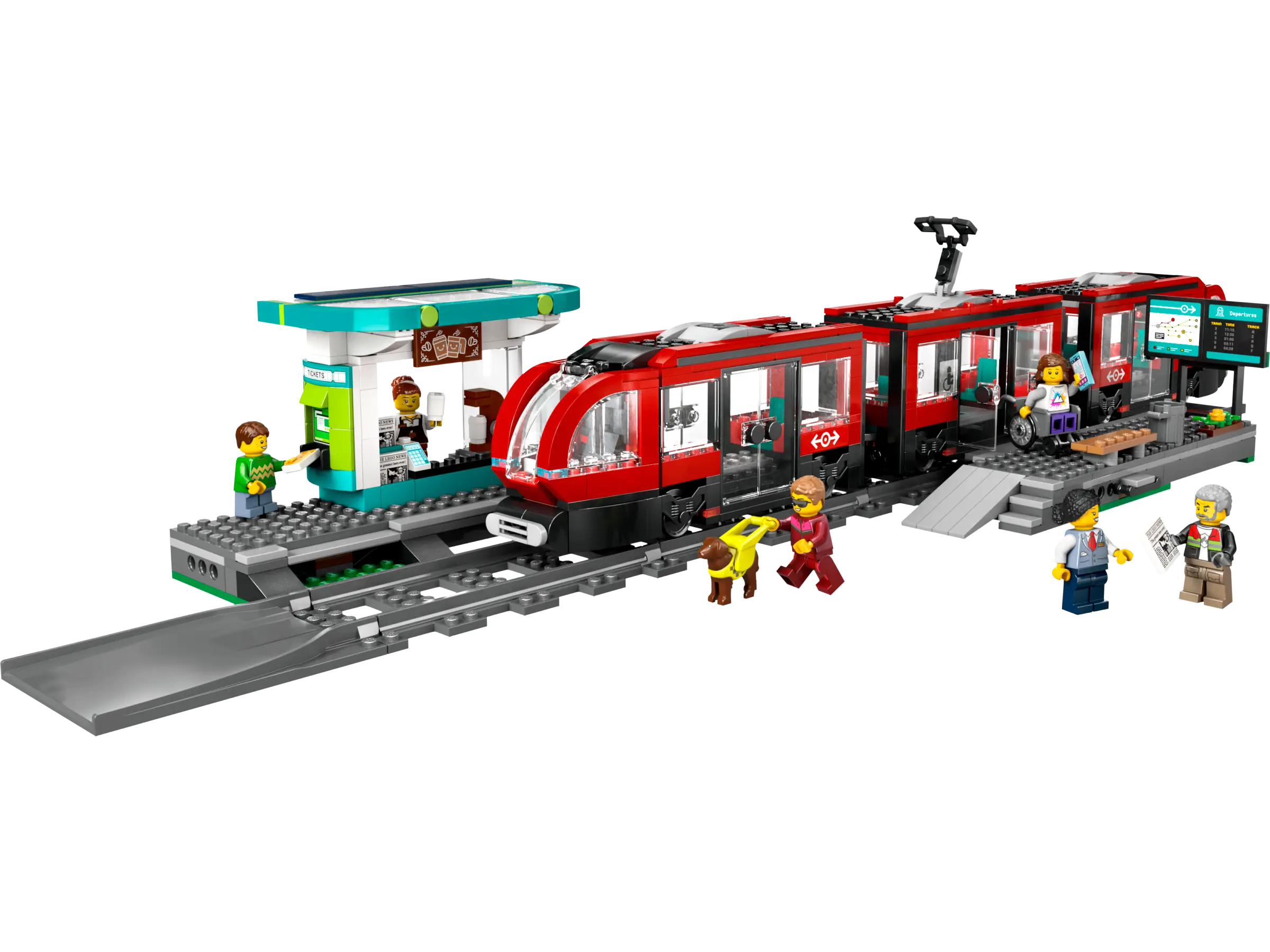 LEGO City Downtown Streetcar and Station • Set 60423 • SetDB