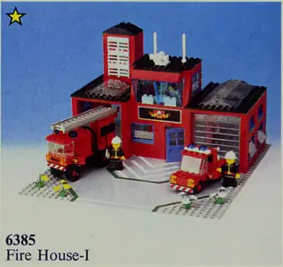 Lego house on discount fire