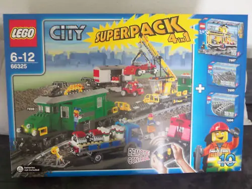 LEGO Trains City Bundle Pack Super Pack 4 in 1 Set 66325