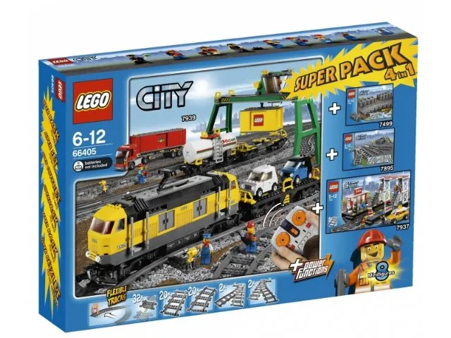 LEGO Trains City Bundle Pack, Super Pack 4 in 1 • Set 66405