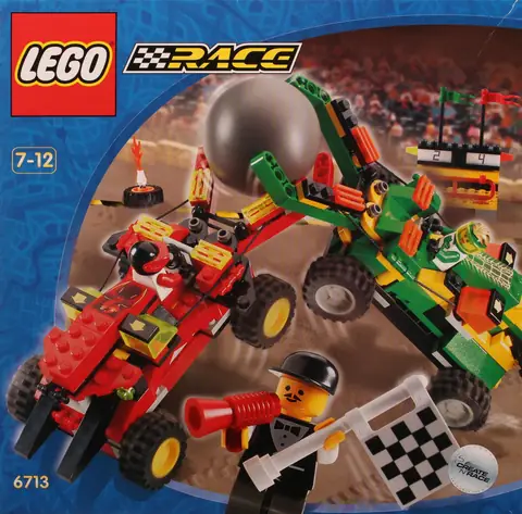 LEGO Racers Race Driver, Red Scorpion • Minifig twn009