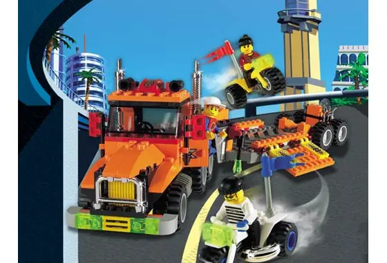 Lego orange truck hot sale