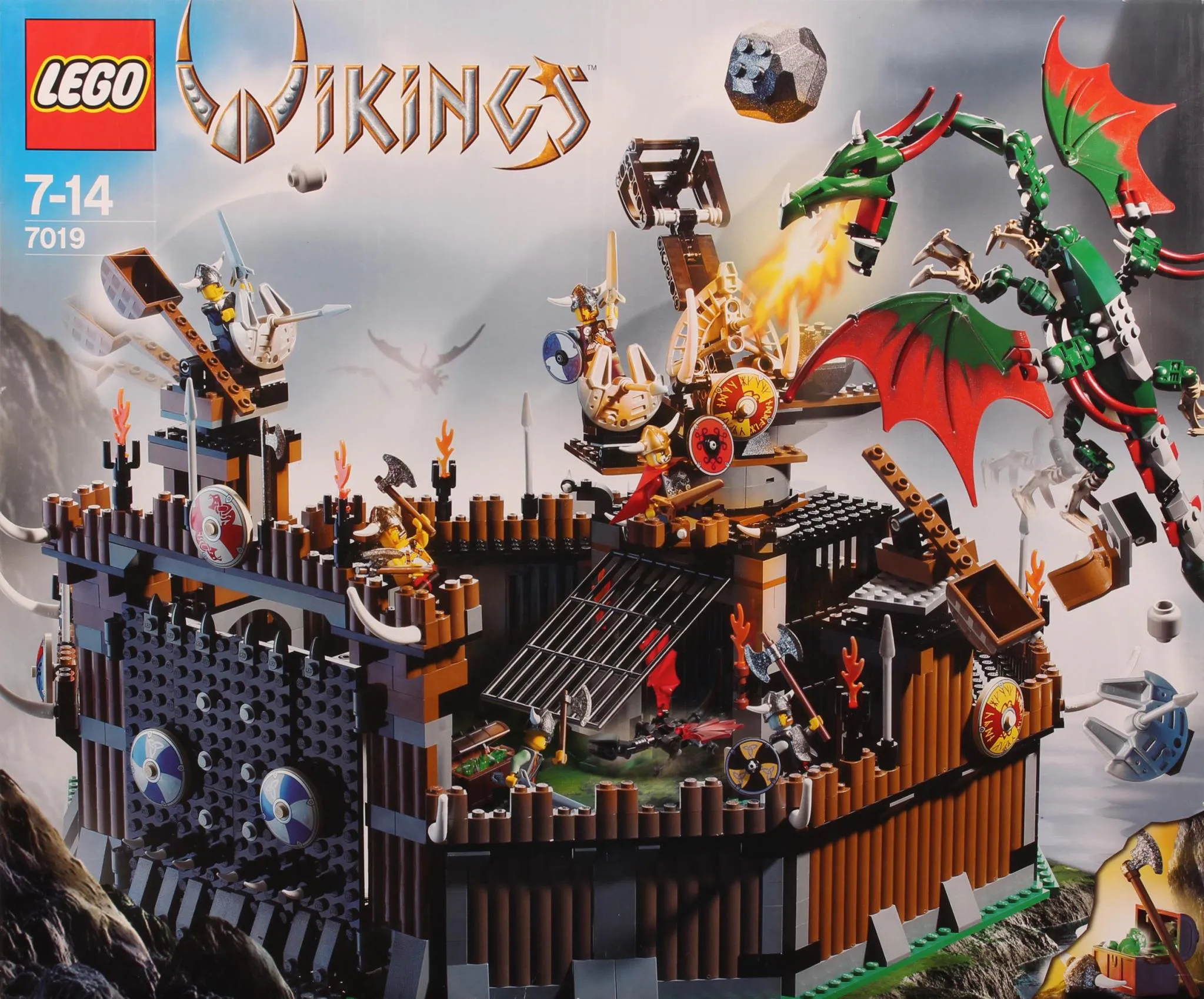 LEGO Vikings Wikinger-Festung und Drache • Set 7019 • SetDB