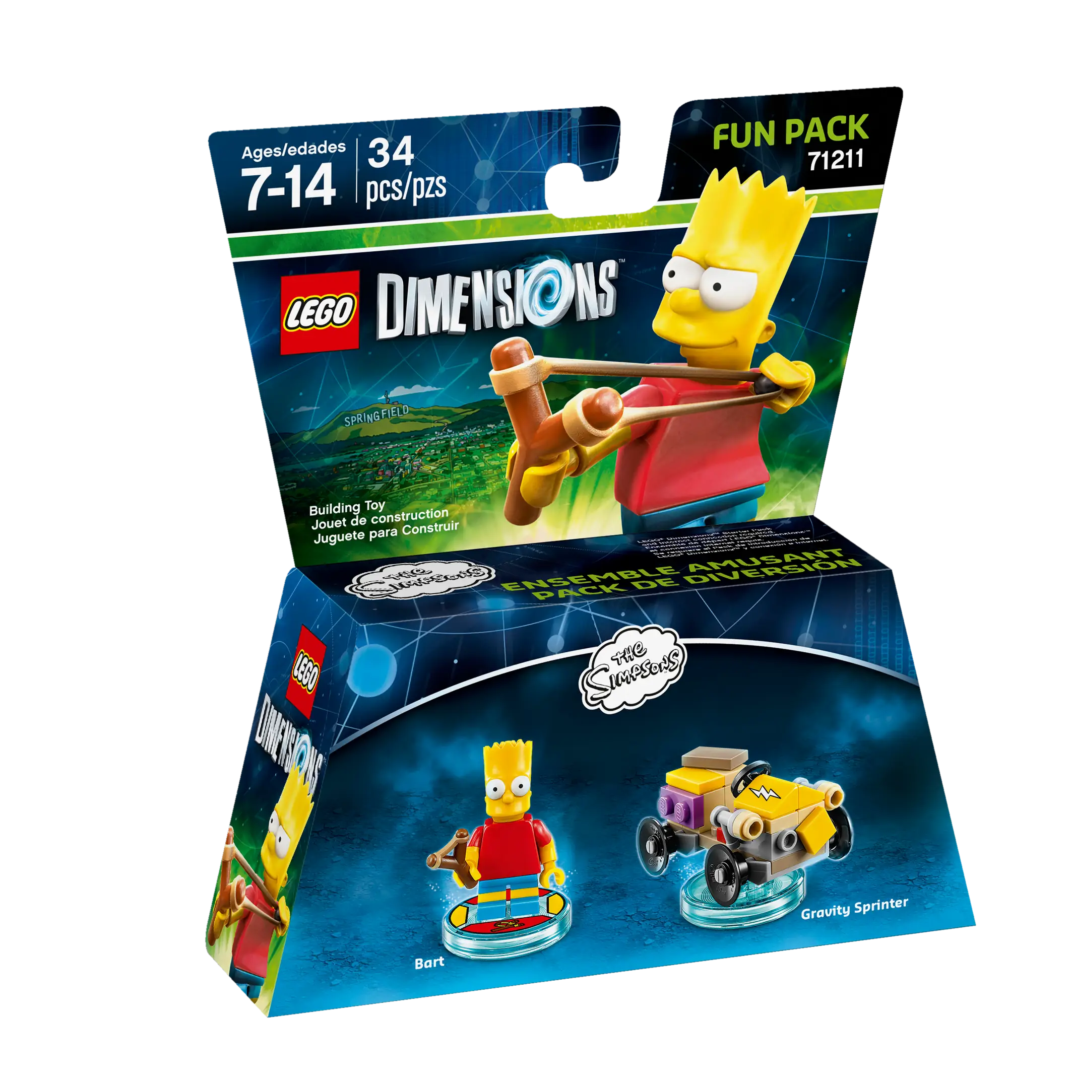 LEGO DIMENSIONS Bart Fun Pack Set 71211 SetDB