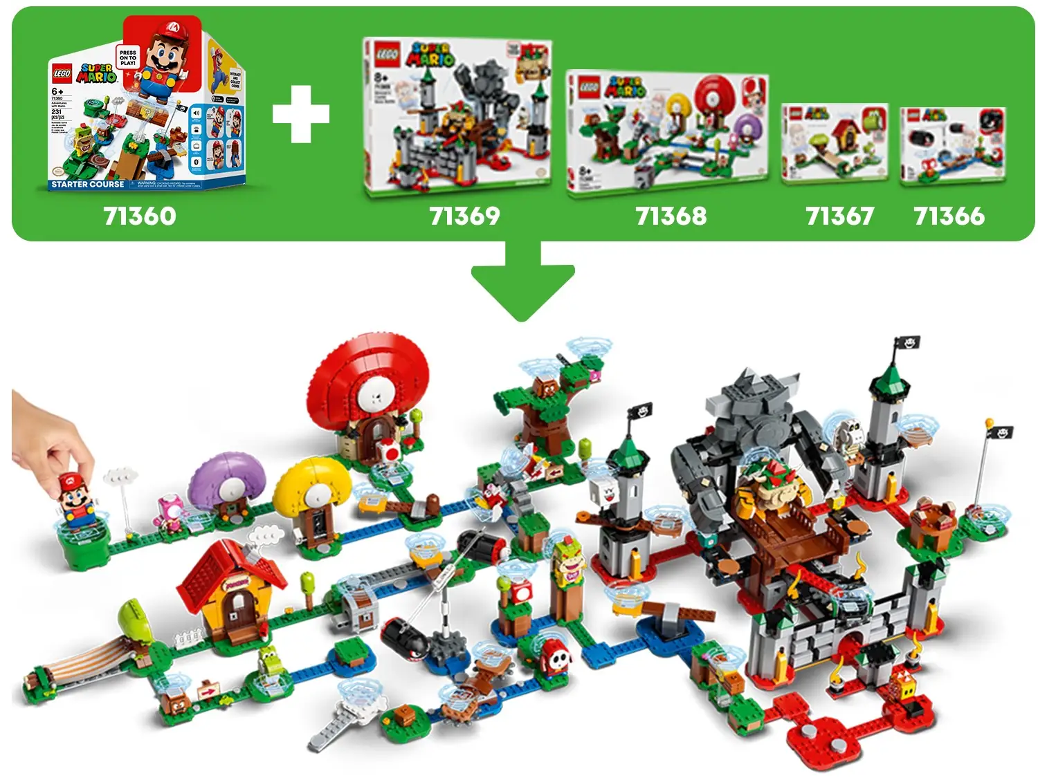 LEGO Super Mario Guarded Fortress Expansion Set 71362 Building Kit;  Collectible Playset to Combine with The Super Mario Adventures with Mario  Starter