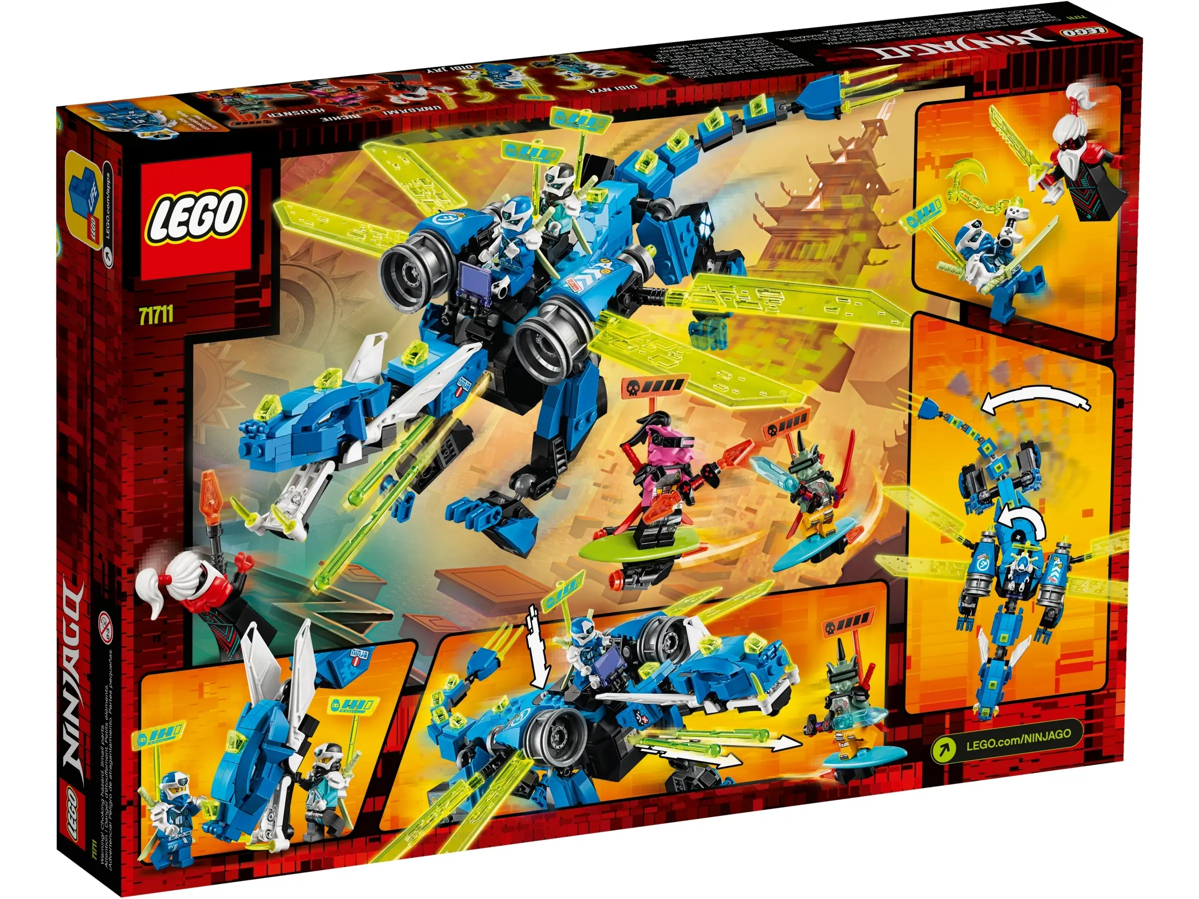 LEGO NINJAGO Jay s Cyber Dragon Set 71711 SetDB