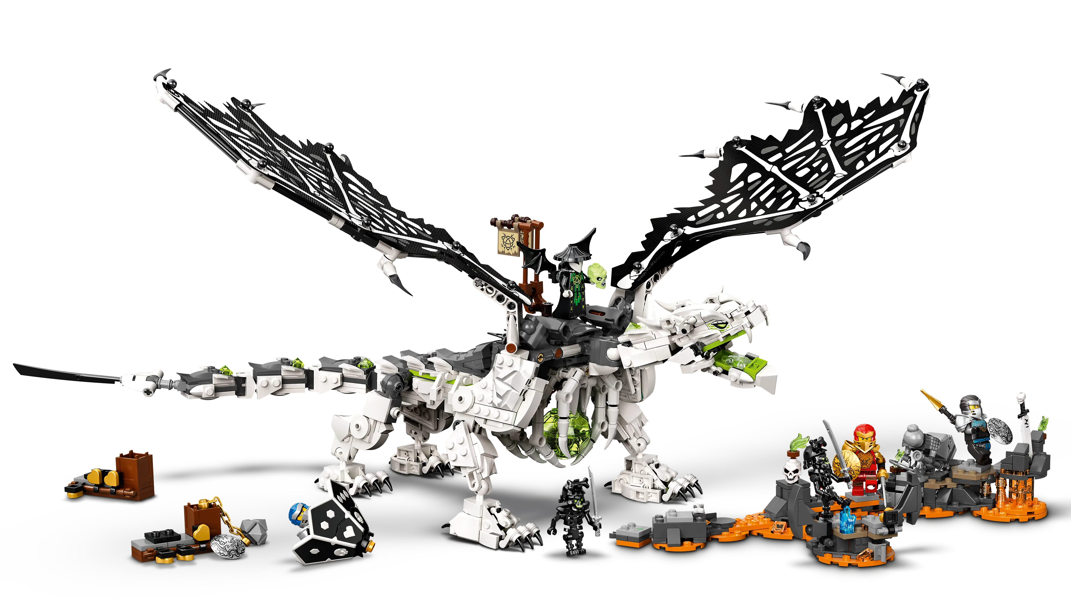 Lego ninjago skull 2025 sorcerer dragon price