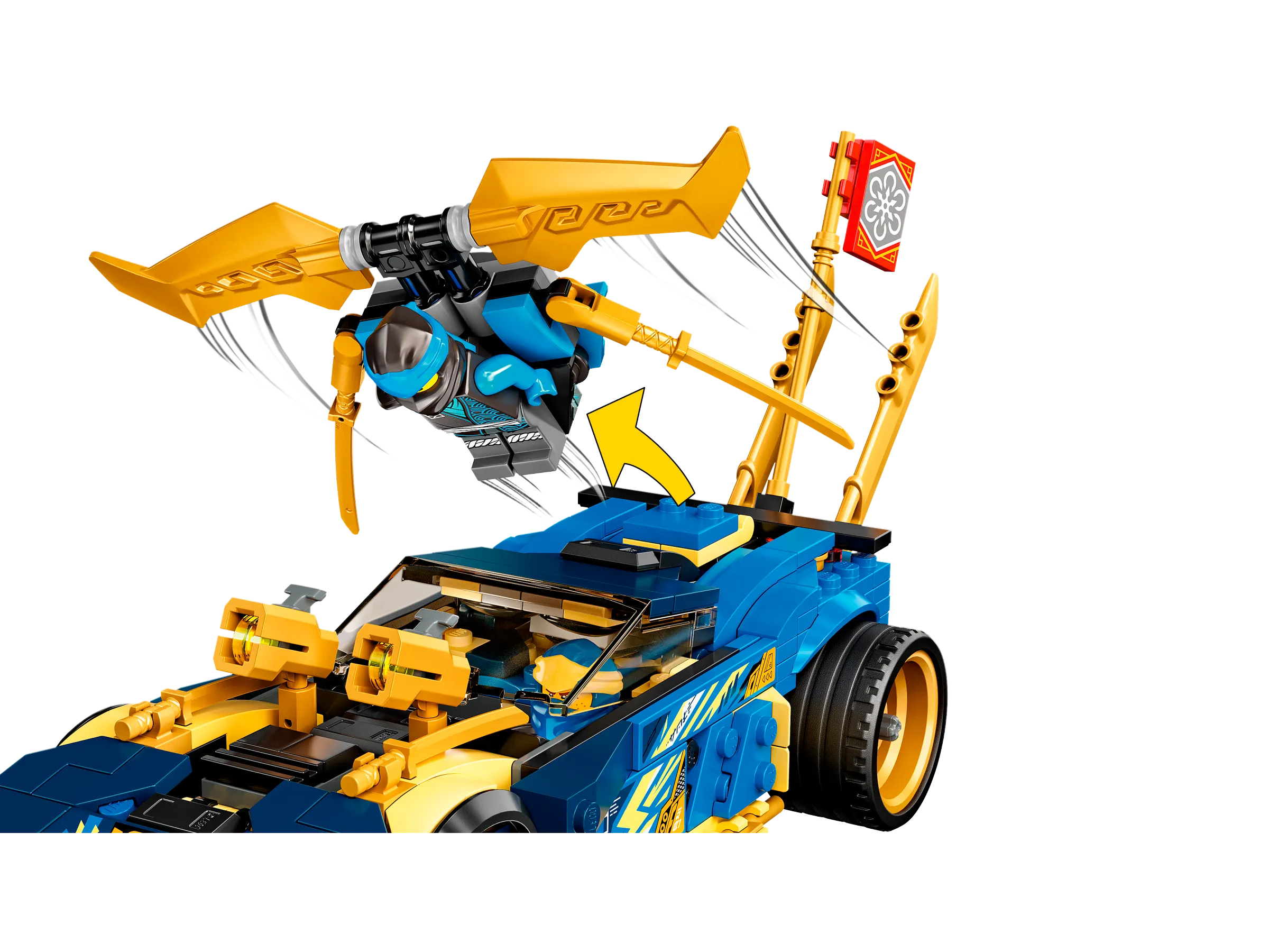 LEGO NINJAGO Jay and Nya's Race Car EVO • Set 71776
