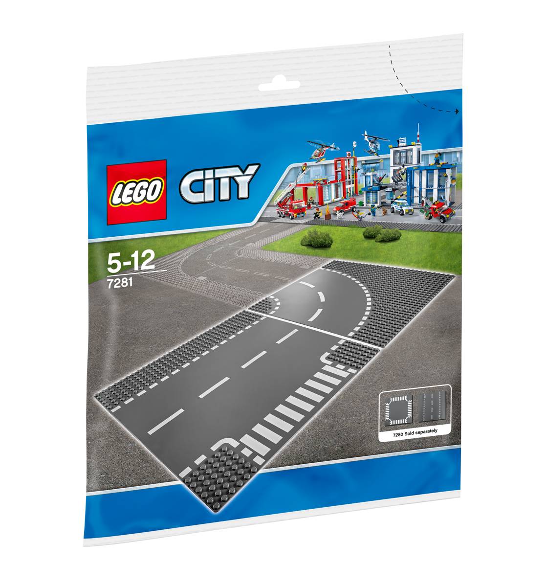 LEGO LEGO City 7281 Kurve/ T-Kreuzung • Set 7281 • SetDB