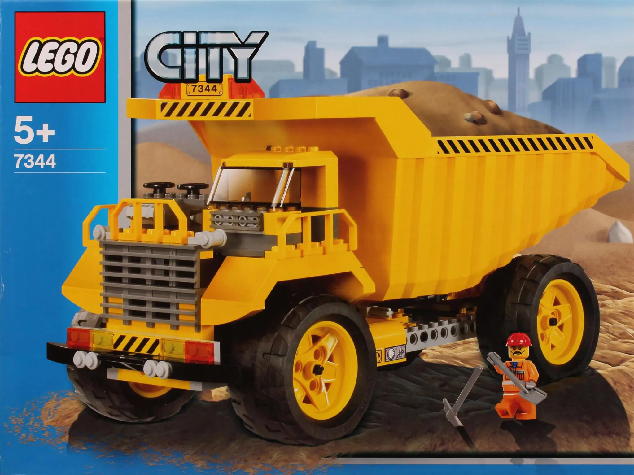 LEGO City Dump Truck • Set 7344 • SetDB • Merlins Bricks