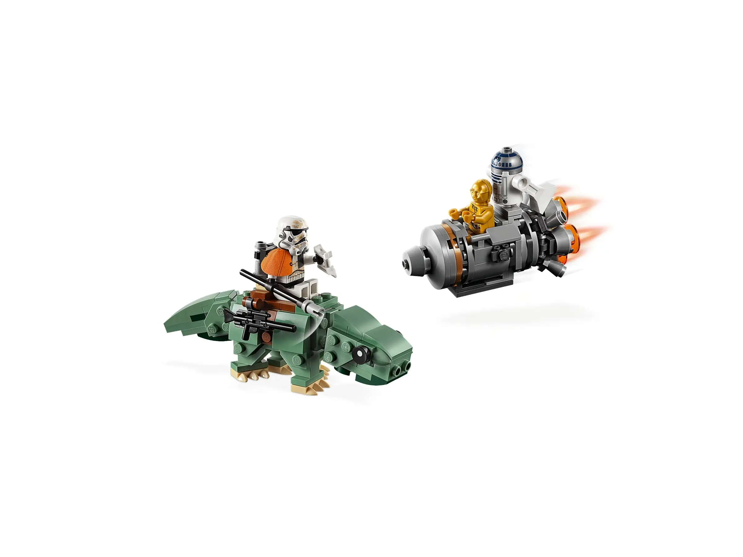 LEGO Star Wars Escape Pod vs. Dewback Microfighters