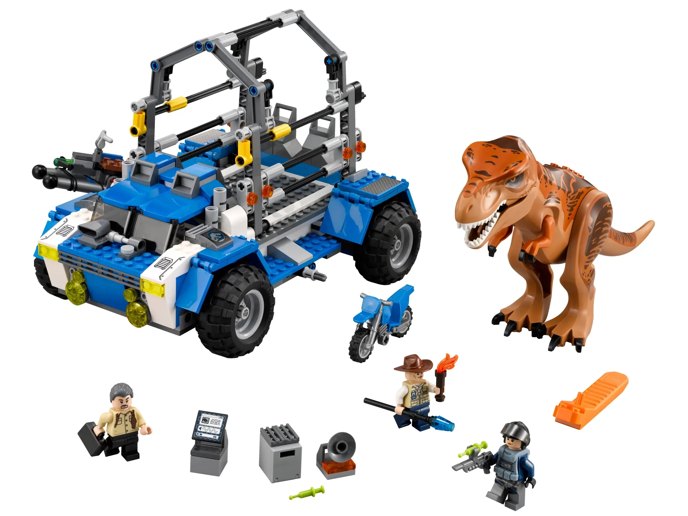 Lego jurassic world fallen kingdom t rex discount transport
