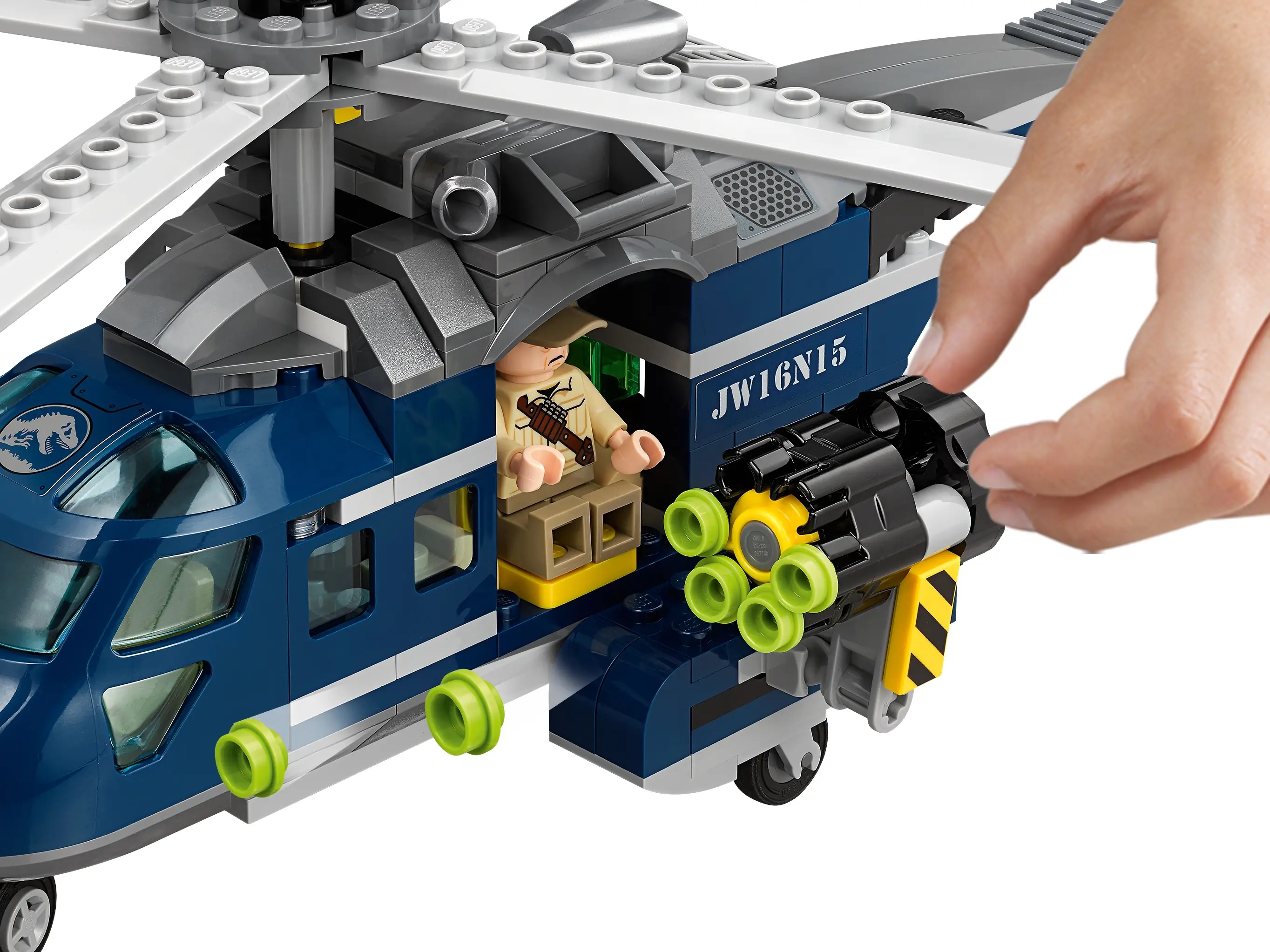 Lego jurassic deals world blue helicopter