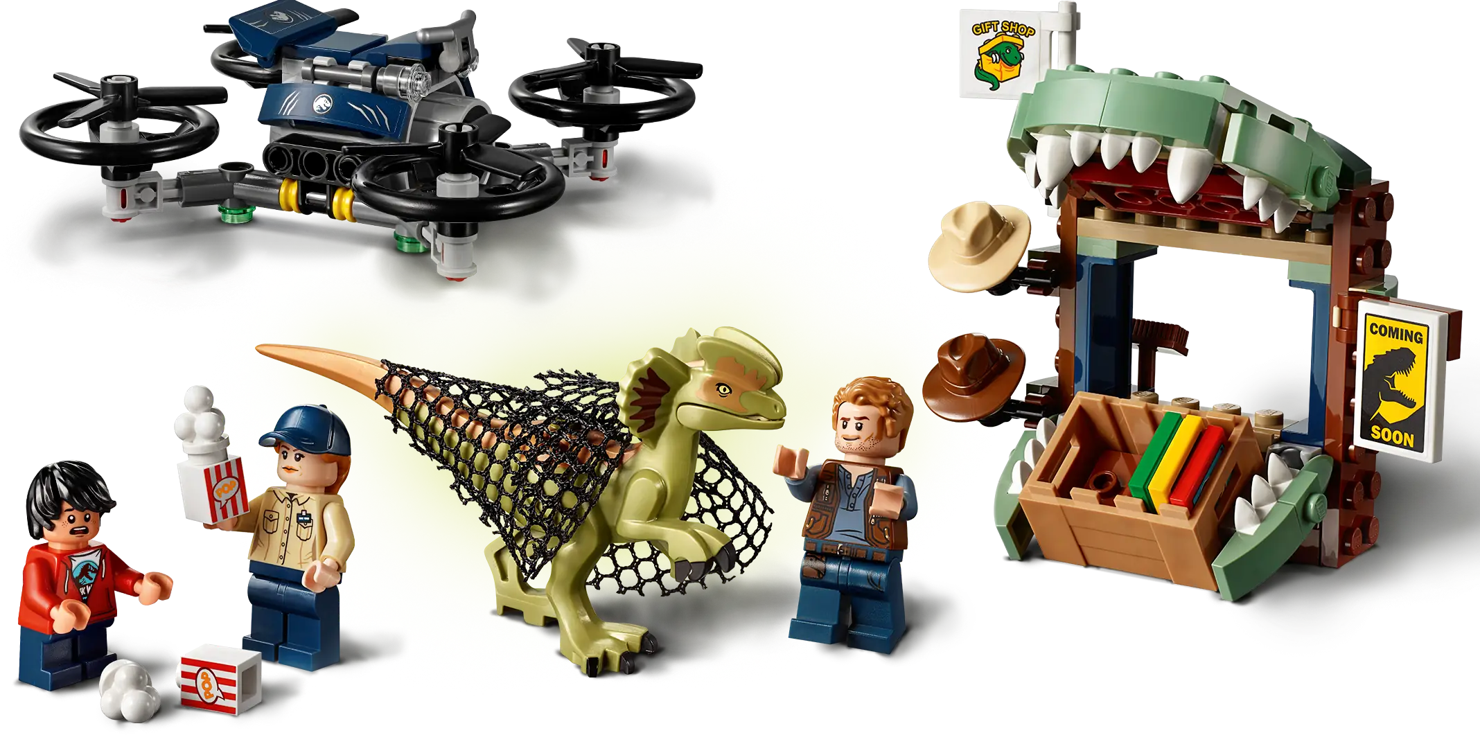 Dilophosaurus on the loose lego best sale set